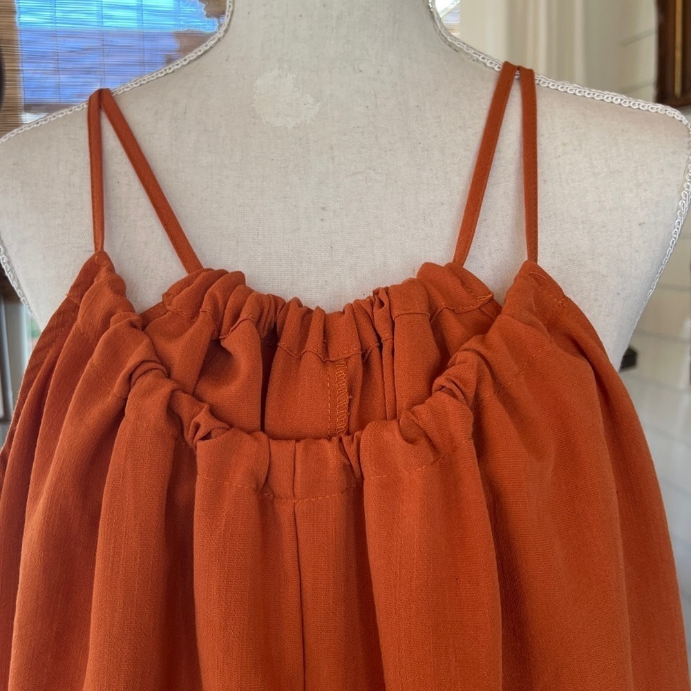 Pumpkin Color Jumpsuit - Picture 2 of 5